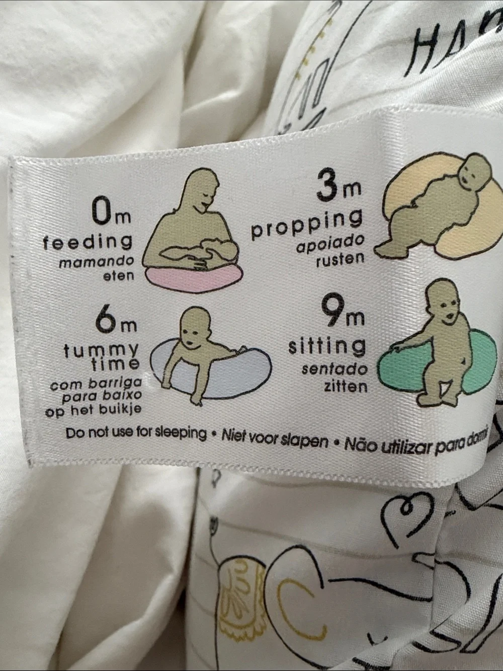 Boppy Nursing Pillow with Happy Baby Animal Print Cover – Baby